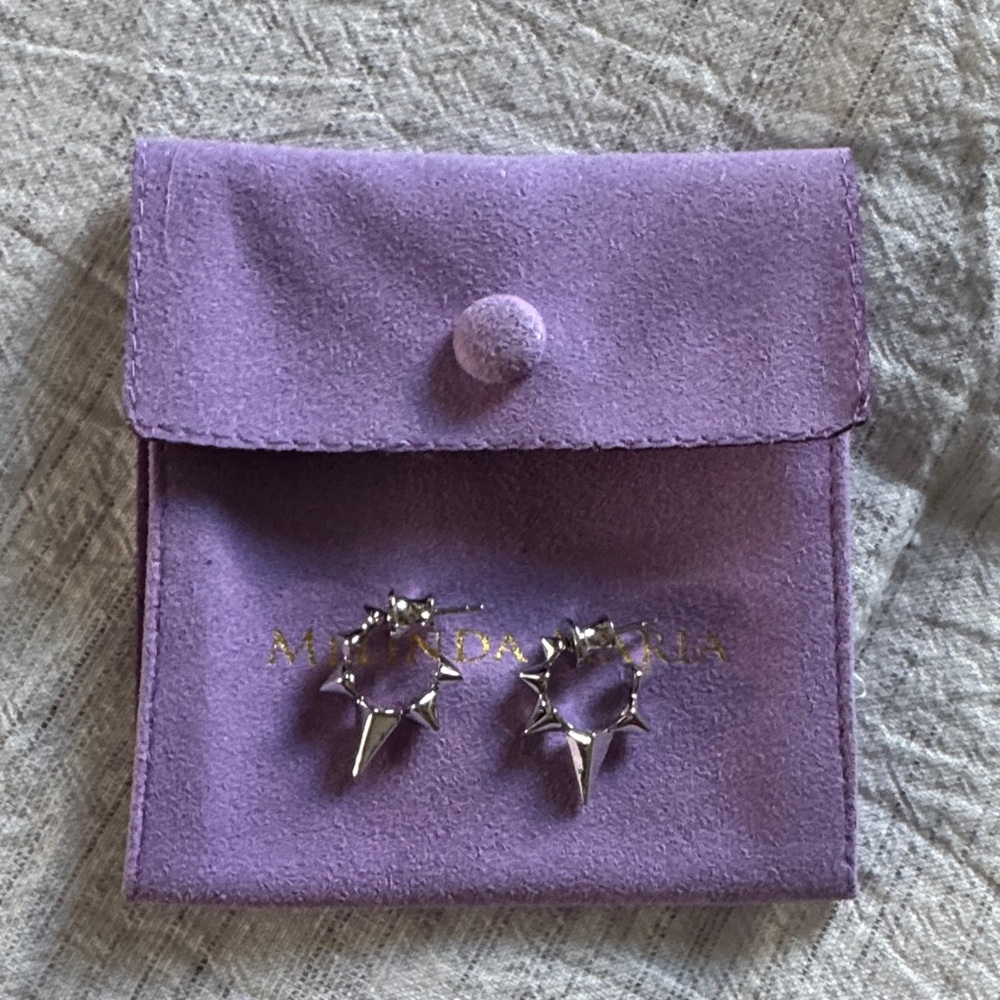Melinda Maria Gabriella Spiked Hoops